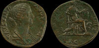 italie Sesterce Sesterce - FAUSTINA MINOR - Rome 165-175 -
