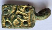 Medieval Gilt Bronze Buckle Plate: GRIFFON -