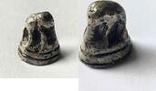 ASIA: Small solid silver Opium weight representing an elephant. -