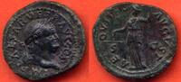 Antike Münzen DUPONDIUS VESPASIEN 69-79 A/ IMP CAESAR VESP AVG COS SA TETE LAUREE A DROITE R/ AEQVITAS AVGVST SC L'EQUITE DEBOUT A GAUCHE , TENANT U -
