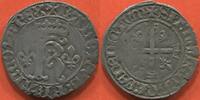 Französische Königliche Münzen CHARLES VIII 1483-1498 KAROLUS POINT 15e ATELIER ROUEN (11 NOVEMBRE 1488) A/ KAROLVS FRANCO 2P REX, GRAND K ONCIAL COURONNÉ, ACC -