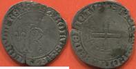 Französische Königliche Münzen CHARLES VIII 1483-1498 KAROLUS POINT 18e ATELIER PARIS (11 NOVEMBRE 1488) A/ KAROLVS FRANCORVM REX, GRAND K ONCIAL COURONNÉ, ACC -