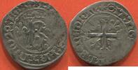 Französische Königliche Münzen CHARLES VIII 1483-1498 KAROLUS POINT 15e ATELIER ROUEN (11 NOVEMBRE 1488) A/ KAROLVS FRANCO 2P REX, GRAND K ONCIAL COURONNÉ, ACC -
