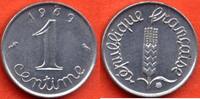 Moderne Französische Münzen 1 CENTIME EPI ANNEE 1969 QUEUE LONGUE METAL ACIER INOXYDABLE * / N° CATALOGUE : G091 -