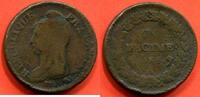 Französische Dezimalmünzen DIRECTOIRE 1795-1799 UN DECIME SURFRAPPE DE 2 DECIMES L'AN5 A ATELIER PARIS POIDS 19.82g * / N° CATALOGUE : G185 -
