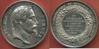 Médailles NAPOLÉON III 1852-1870 MÉDAILLE EN ARGENT MINISTRE DE L'AGRICULTURE DU COMMERCE ET DES TRAVAUX PUBLICS Mr TOUSSAINT DOCTEUR EN M -