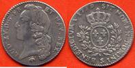 Französische Königliche Münzen 1/5 ECU LOUIS XV 1715-1774 - AU BANDEAU METAL ARGENT ANNEE 1759 S ATELIER REIMS POIDS 5.8g * / N° CATALOGUE : G299 -
