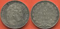 Französische Dezimalmünzen 5 FRANCS LOUIS-PHILIPPE Ier 3ème TYPE I PLUS ÉLOIGNE 1845 K ATELIER BORDEAUX POIDS 24.57g 536875 EXEMPLAIRES FRAPPER ÉTAT QUASI SUPERBE J -