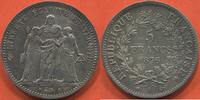 Französische Dezimalmünzen 5 FRANCS TROISIÈME REPUBLIQUE 1871-1940 HERCULE EN ARGENT 1876 A ATELIER PARIS POIDS 25g ÉTAT SUP/SPL MONNAIE AVEC TOUT SON ECLAT DE FR -