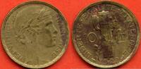 Moderne Französische Münzen 10 FRANCS ESSAI DE LA CONCOURS DE MORLON ANNEE 1929 METAL ARGENT ET BRONZE-ALU * / N° CATALOGUE : G796 -