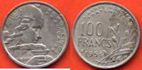 Moderne Französische Münzen 100 FRANCS COCHET ANNÉE 1958 CHOUETTE MÉTAL CUPRONICKEL RARE ÉTAT TTB PLUSIEURS PETIT CHOCS SUR LA TRANCHE / N° CATALOGUE : G897 -