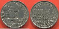 Moderne Französische Münzen 100 FRANCS COCHET ANNÉE 1958 CHOUETTE RARE MÉTAL CUPRONICKEL / N° CATALOGUE : G897 -
