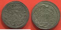Ausländische Münzen 20 SOLDI CORSE PASCAL PAOLI ARMES DE LA CORSE EN ARGENT 1768 FRAPPE A CORTE POIDS 3.28g ÉTAT TTB RARE DANS CETTE QUALITÉ / N° CATALOGU -