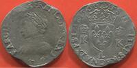 Französische Königliche Münzen TESTON CHARLES IX 1560-1574 4e TYPE AUX DEUX K COURONNES ANNÉE 1566 ATELIER L BAYONNE A/ KAROLVS 9 DG FRANCOR REX BUSTE A GAUCHE DU R -