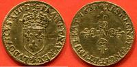 Französische Königliche Münzen ECU D'OR LOUIS XIII 1610-1643 DEMI 1622 A ATELIER PARIS POIDS 1.65g RARE R2 * / N° CATALOGUE : GAD53 -