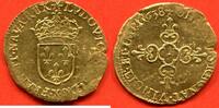 Französische Königliche Münzen ECU D'OR LOUIS XIII 1610-1643 DEMI AU NSOLEIL 1638 X ATELIER AMIENS POIDS 1.99g AVEC TOUT SON BRILLANT DE FRAPPE R3 / N° CATALOGUE : GA -