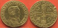 DOUBLE HENRI D OR 1552 Französische Königliche Münzen HENRI II 1547-1559   1er TYPE BUSTE D ANNÉE 1552 C ATELIER SAINT LO A/ HENRICVS II D G FRAN...