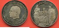 Ausländische Münzen 1 DINAR TUNISIE EN ARGENT A/ HABIB BOURGUIBA 1969 R/ VERGILIUS POIDS 20g ÉTAT SUP/SPL / N° CATALOGUE : KM295 -