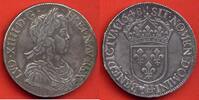 Französische Königliche Münzen ECU LOUIS XIV ECU A LA MECHE LONGUE 1648 H ATELIER LA ROCHELLE POIDS 27.02g TYPE SPECIAL TETE PLUS GROSSE PLUS JOUFFLU POUR LA ROCHE -