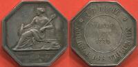 Médailles JETON EN ARGENT A/ A L'EXERGUE IN LEGIBUS SALUS SIGNE CAQUE.F. R/ JOURNAL DES TRIBUNAUX LE DROIT FONDE EN 1835. POINÇON ABEILLE ARGENT -