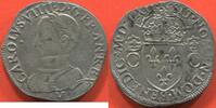 Französische Königliche Münzen TESTON CHARLES IX 1560-1574 2e TYPE, TYPE OFFICIEL AUX 2 C COURONNÉS ANNÉE MDLXII (1562) ATELIER M TOULOUSE A/ CAROLVS VIIII D G FRANC -