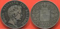 Ausländische Münzen 5 DRACHMES GRÈCE - OTHON - EN ARGENT 1833 POIDS 22.01g ETAT TTB / N° CATALOGUE : KM20 -