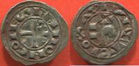Französische Königliche Münzen OBOLE LANGUEDOC ÉVÊCHÉ ET COMTE DE TOULOUSE RAYMOND V.VI.VII D'ARGENT A/ RAMON COMES, CROIX CANTONNÉE D'UN S AU 2e CANTON. R/ TOLOSA -