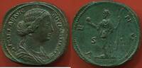 Antike Münzen SESTERCE LUCILLE 182 EN BRONZE A/ LVCILLAE AVG ANTONINI AVG F, SON BUSTE A DROITE. R/ VENVS SC, VENUS DEBOUT DE FACE REGARDANT A GAUCHE -