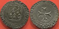 Französische Königliche Münzen BLANC FÉODALES - BRETAGNE FRANCOIS II (1458-1488) A LA TARGE EN ARGENT ATELIER RENNES. POIDS 2.64g ETAT SUPERBE / N° CATALOGUE : BO -