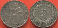 Ausländische Münzen 20 CENTIMES INDOCHINE EN ARGENT ANNÉE 1930 POIDS 5.45g ETAT SUPERBE / N° CATALOGUE : LECOMPTE230 -