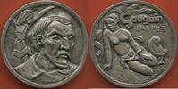 Médailles MÉDAILLE EN ARGENT GAUGUIN 1848-1903 PAR DE LA PEYRIERE SANS DATE. POIDS 116.62g AVEC POINÇON ARGENT SUR LA TRANCHE ET CORNE D'A -