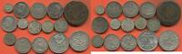 Lots BRONZE RUSSIE LOT DE 15 MONNAIES DONT 14 EN ARGENT ET UNE EN A RÉPERTORIER LOT X2 -