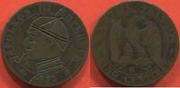 Französische Dezimalmünzen 5 CENTIMES NAPOLÉON III MONNAIE SATIRIQUE MODULE DE EN CUIVRE ANNÉE 1855 B ATELIER ROUEN. POIDS 4,44g. ETAT TB/TTB -