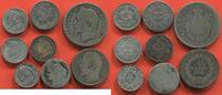 Lots 1 FRANCS LOT DE 8 MONNAIES DÉCIMALES FRANÇAISE EN ARGENT DONT UNE LOUIS-NAPOLEON BONAPARTE 1852 A PARIS ET UN DEMI FRANC NAPOLÉON EMPE -