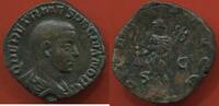 Antike Münzen 251 FILS HERENNIUS ETRUSCUS DE TRAJAN DECE SESTERCE FRAPPE A ROME A/ Q HER ETR MES DECIVS NOB C, SON BUSTE DRAPE A DROITE R/ PIETAS AVG -