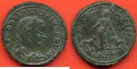 Antike Münzen SESTERCE GORDIEN III LE PIEUX 238-244 A/ IMP GORDIANVS PIVS FEL AVG SON BUSTE LAURE DRAPE A DROITE R/ PMS COL VIM AN III FEMME DEBO -
