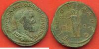 Antike Münzen SESTERCE PUPIEN 238 A/ IMP CAES M CLOD PUPIENVS AVG SON BUSTE LAURE ET CUIRASSE A DROITE R/VICTORIA AVGG LA CONCORDE DEBOUT A GAUCHE T -