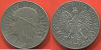 Ausländische Münzen 10 ZLOTY POLOGNE REINE JADWIGA EN ARGENT 1933 ATELIER VARSOVIE ETAT TTB -