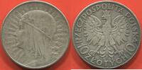Ausländische Münzen 10 ZLOTY POLOGNE REINE JADWIGA EN ARGENT 1932 ATELIER VARSOVIE ETAT TTB AVEC DE3S INFIMES PETITS CHOCS SUR LA TRANCHE -