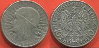 Ausländische Münzen 10 ZLOTY POLOGNE REINE JADWIGA EN ARGENT 1932 ATELIER VARSOVIE ETAT TTB -