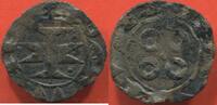 Französische Königliche Münzen DENIER LANGUEDOC COMTE DE MELGUEIL ANONYMES DES EVEQUES DE MAQUELONNE D'ARGENT AU TYPE DES QUATRE ANNELETS ET A LÉGENDES BARBARES POI -