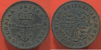 Ausländische Münzen COLONIE BRITANNIQUE GEORGES IV 1/16 DE DOLLARS EN ARGENT ANNEE 1820. POIDS 1.68g ETAT TTB A SUPERBE / N° CATALOGUE : KM1 -