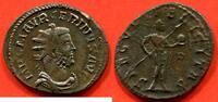 Antike Münzen 284 FILS CARINUS 283- DE CARUS ANTONINIEN A/ SA TETE RADIEE A DROITE R/ SAECVLI FELICITAS CARIN EN HABIT MILITAIRE DEBOUT A DROITE, TENA -