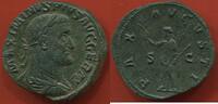 Antike Münzen SESTERCE MAXIMIN 1er 235-238 A/ MAXIMINVS PIVS AVG GERM SON BUSTE LAURE, DRAPE ET CUIRASSE A DROITE R/ PAX AVGVSTI S C LA PAIX DEBOUT A -