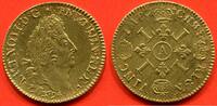 Französische Königliche Münzen DOUBLE LOUIS D'OR LOUIS XIV 1643-1715 AUX 4L 1694 A ATELIER PARIS POIDS 13.44g CETTE MONNAIE A ETE NETOYEE / N° CATALOGUE : GAD260 -