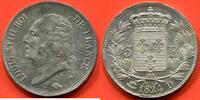 Französische Dezimalmünzen 5 FRANCS LOUIS XVIII BUSTE NU 1824 D ATELIER LYON POIDS 25g * / N° CATALOGUE : G614 -