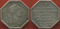 Médailles JETON LOUIS XVI 1774-1793 EN ARGENT DU CLERGÉ POIDS 12.81 ETAT TTB -