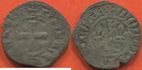 Französische Königliche Münzen DOUBLE TOURNOIS PHILIPPE IV DIT LE BEL 1285-1314 1e ÉMISSION EN BILLON POIDS 1.12g ETAT B/TB / N° CATALOGUE : DUP229 -