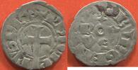 Französische Königliche Münzen PHILIPPE IV DIT LE BEL 1285-1314 BOURGEOIS SIMPLE EN BILLON POIDS 0.84g ETAT TB/TTB / N° CATALOGUE : DUP232 -