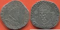 Französische Königliche Münzen TESTON HENRI II 1547-1559 A LA TÊTE COURONNÉE /HENRICVS 2 DEI GRA FRANCOR REX BUSTE A DROITE DU ROI , CUIRASSE , PORTANT UNE COURONNE -